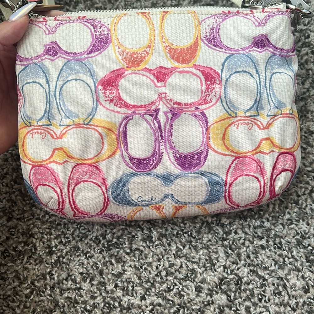 NWT Y2K Coach Poppy Dream Crossbody Bag with Signature Monogram - Picture 5 of 14